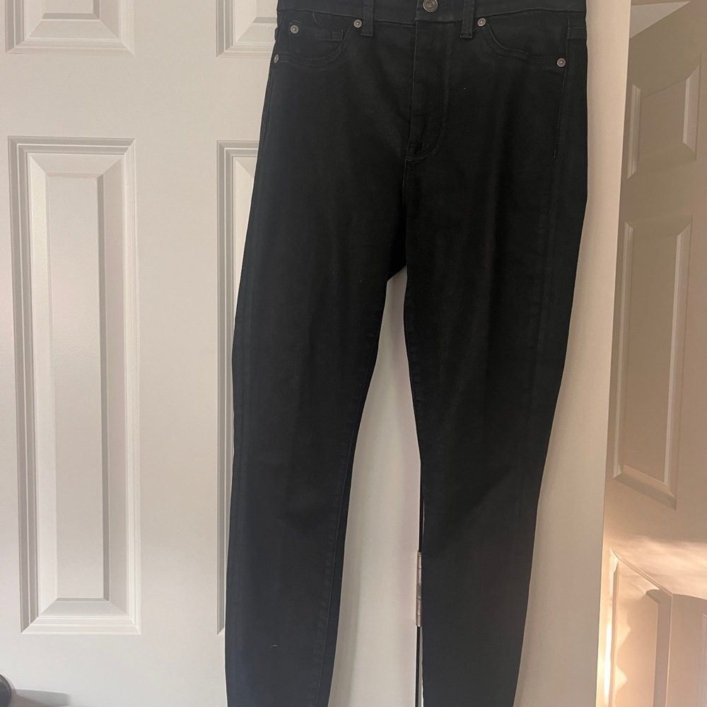 7 For All Mankind Black Skinny Jeans